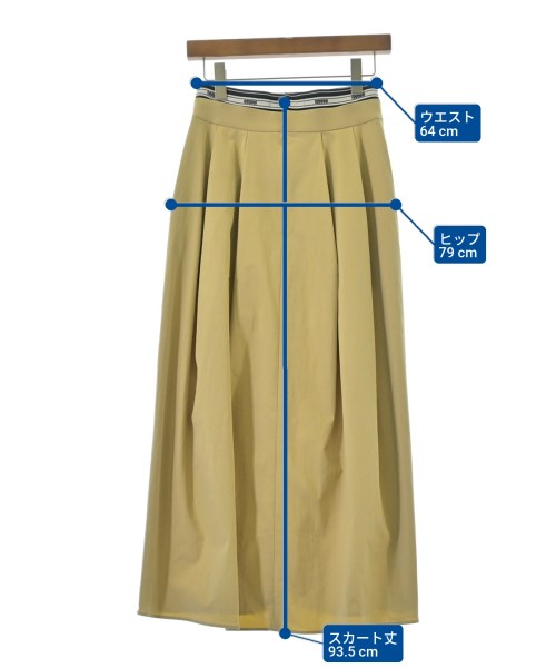 ADAM ET ROPE（アダムエロペ）ロング・マキシ丈スカート ベージュ サイズ:36(S位) レディース/2200693543022