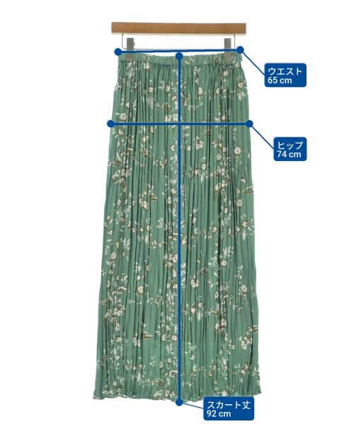 ADAM ET ROPE（アダムエロペ）ロング・マキシ丈スカート 緑 サイズ:F レディース/2200691839073
