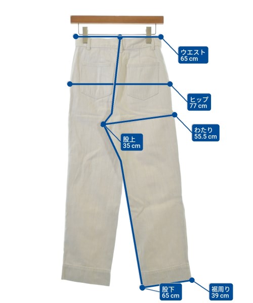 ADAM ET ROPE（アダムエロペ）デニムパンツ 白 サイズ:36(S位) レディース/2200649799015