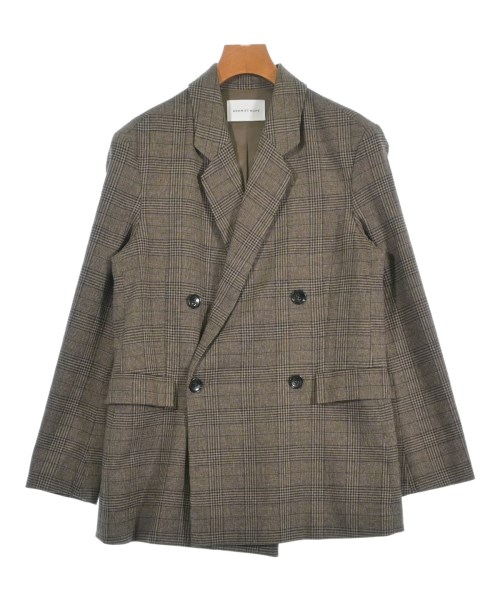 ADAM ET ROPE(アダムエロペ)テーラードジャケット 茶 サイズ:36(S位)/2200636629011