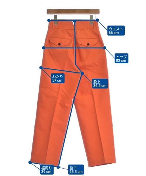 ADAM ET ROPE（アダムエロペ）スラックス オレンジ サイズ:36(S位) レディース/2200609181065