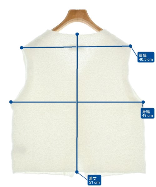 ADAM ET ROPE（アダムエロペ）ベスト/ノースリーブ 白 サイズ:F レディース/2200663849024