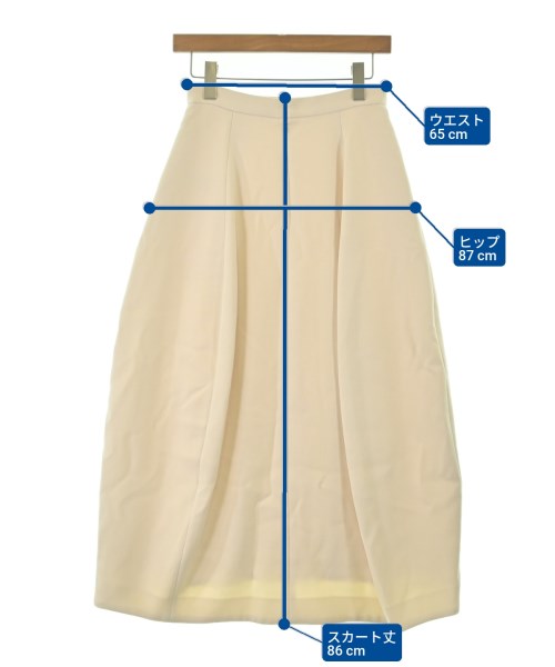 ADAM ET ROPE（アダムエロペ）ロング・マキシ丈スカート 白 サイズ:36(S位) レディース/2200661027059