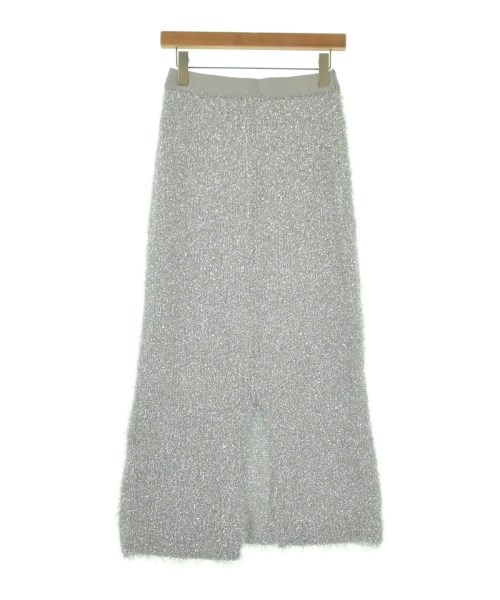 ADAM ET ROPE（アダムエロペ）ロング・マキシ丈スカート シルバー サイズ:F レディース/2200666555045