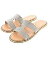 ADAM ET ROPE（アダムエロペ）サンダル シルバー サイズ:-(23.5cm位) レディース/2200668046022