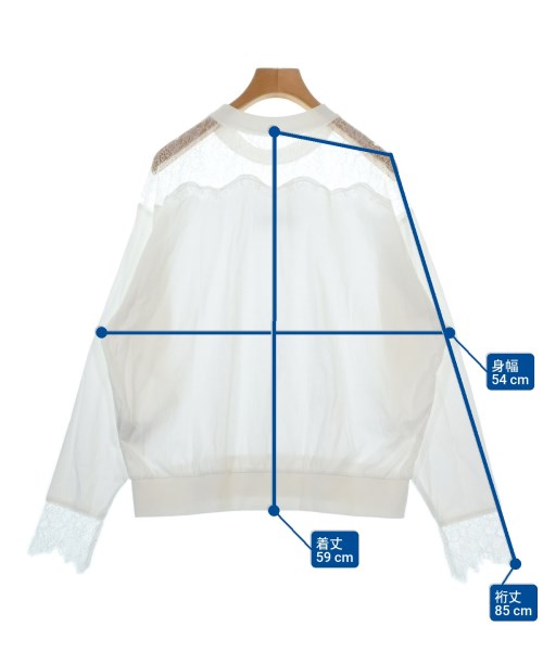 ADAM ET ROPE（アダムエロペ）Tシャツ・カットソー 白 サイズ:F レディース/2200688647094