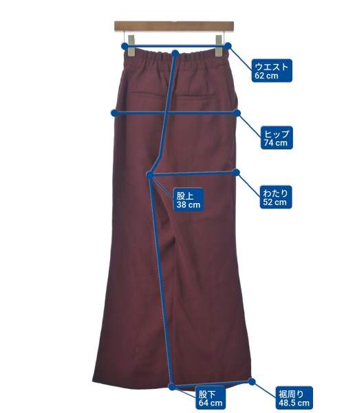 HARE（ハレ）スラックス 赤 サイズ:M レディース/2200662247203