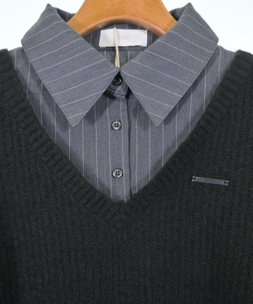 HARE（ハレ）ニット・セーター 黒 サイズ:F レディース/2200662954064