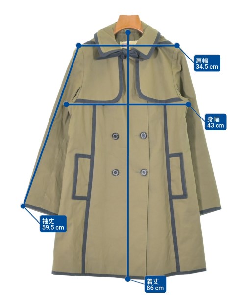 Traditional Weatherwear（トラディショナルウェザーウェア）トレンチコート カーキ サイズ:34(XS位) レディース/2200619518028