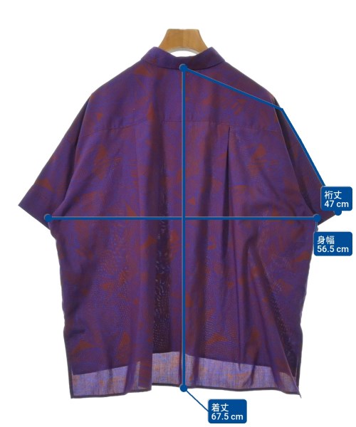 Traditional Weatherwear（トラディショナルウェザーウェア）カジュアルシャツ 紫 サイズ:S レディース/2200605201040