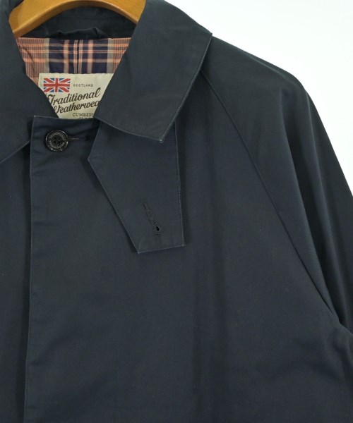 Traditional Weatherwear（トラディショナルウェザーウェア）ステンカラーコート 紺 サイズ:32(M位) レディース/2200676307030