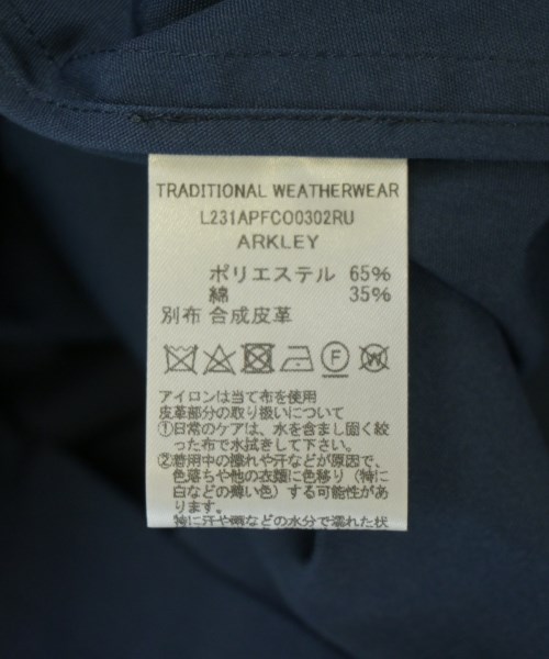 Traditional Weatherwear（トラディショナルウェザーウェア）ノーカラージャケット 紺 サイズ:34(XS位) レディース/2200697697257