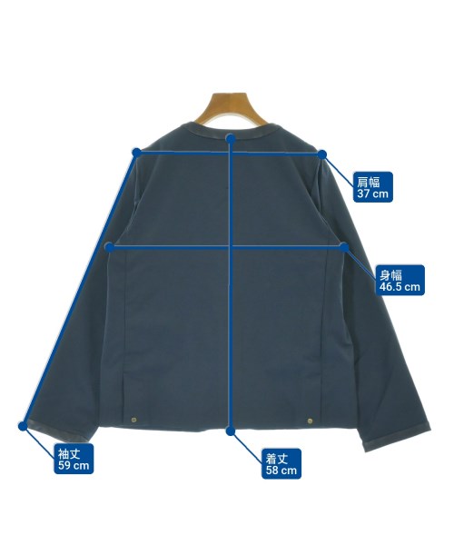 Traditional Weatherwear（トラディショナルウェザーウェア）ノーカラージャケット 紺 サイズ:34(XS位) レディース/2200697697257