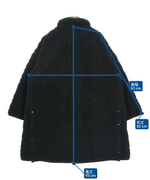 Traditional Weatherwear（トラディショナルウェザーウェア）ステンカラーコート 黒 サイズ:34(XS位) レディース/2200657483036