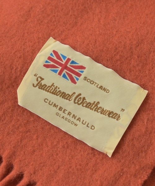 Traditional Weatherwear（トラディショナルウェザーウェア）マフラー オレンジ サイズ:- レディース/2200648887218