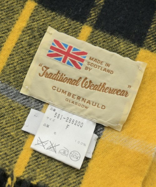 Traditional Weatherwear（トラディショナルウェザーウェア）マフラー 黄 サイズ:F レディース/2200646210025