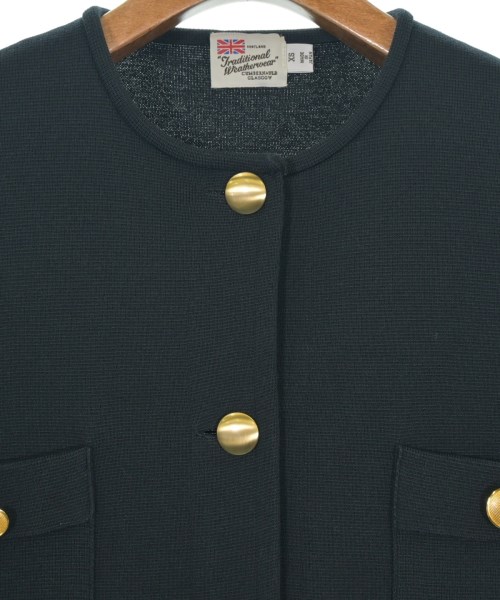 Traditional Weatherwear（トラディショナルウェザーウェア）ノーカラージャケット 紺 サイズ:XS レディース/2200649999019