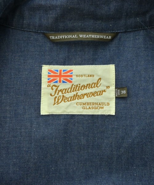 Traditional Weatherwear（トラディショナルウェザーウェア）ステンカラーコート 青 サイズ:38(M位) レディース/2200668748025