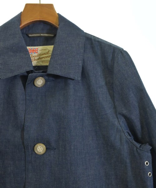 Traditional Weatherwear（トラディショナルウェザーウェア）ステンカラーコート 青 サイズ:38(M位) レディース/2200668748025