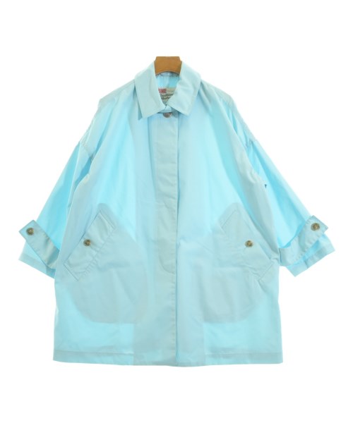 Traditional Weatherwear(トラディショナルウェザーウェア)ステンカラーコート 青 サイズ:32(XXS位)/2200681790117