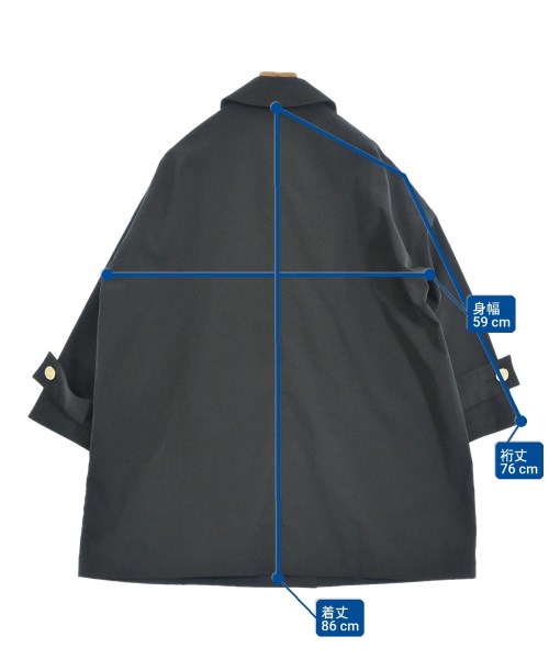 Traditional Weatherwear（トラディショナルウェザーウェア）ピーコート 黒 サイズ:32(M位) レディース/2200685484029