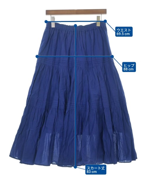 JOURNAL STANDARD relume（ジャーナルスタンダードレリューム）ロング・マキシ丈スカート 青 サイズ:36(S位) レディース/2200621069112