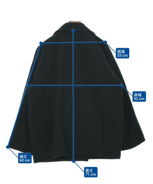 JOURNAL STANDARD relume（ジャーナルスタンダードレリューム）ピーコート 黒 サイズ:36(S位) レディース/2200629909021