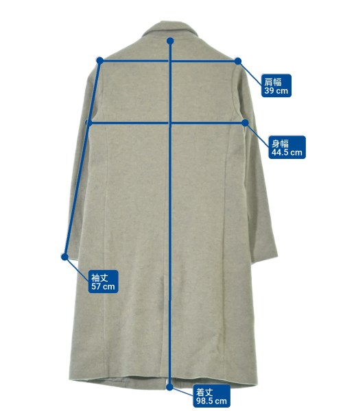 JOURNAL STANDARD relume（ジャーナルスタンダードレリューム）チェスターコート グレー サイズ:M レディース/2200636582033