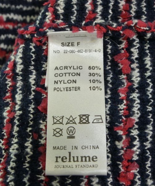 JOURNAL STANDARD relume（ジャーナルスタンダードレリューム）ノーカラージャケット 赤 サイズ:F レディース/2200621890013