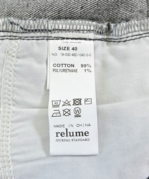 JOURNAL STANDARD relume（ジャーナルスタンダードレリューム）デニムパンツ 黒 サイズ:40(M位) レディース/2200637742108