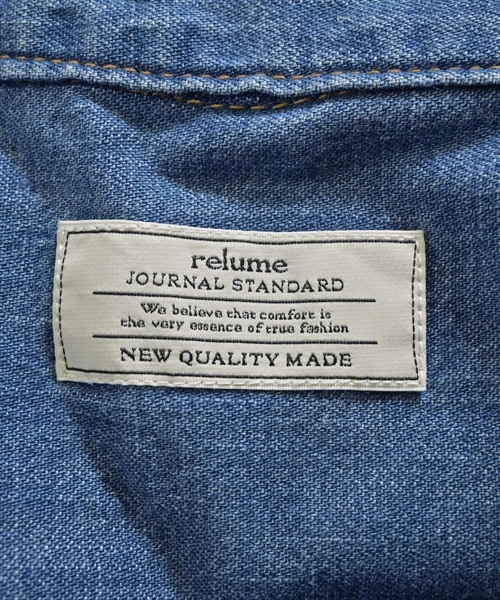 JOURNAL STANDARD relume（ジャーナルスタンダードレリューム）シャツワンピース 青 サイズ:F レディース/2200639016078