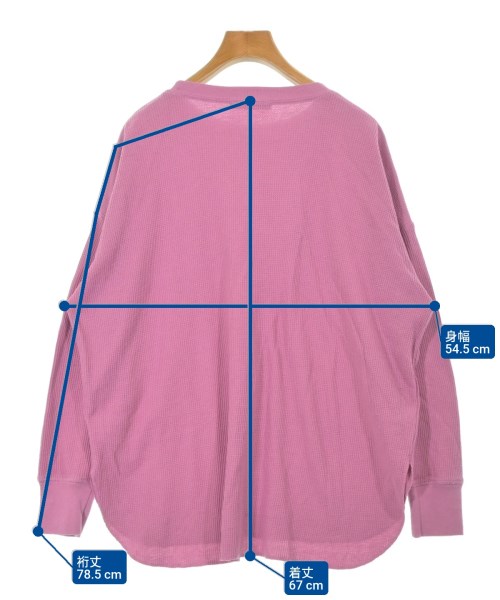 JOURNAL STANDARD relume（ジャーナルスタンダードレリューム）Tシャツ・カットソー ピンク サイズ:F レディース/2200633693107