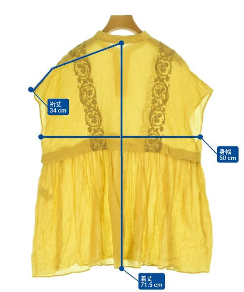 JOURNAL STANDARD relume（ジャーナルスタンダードレリューム）ブラウス 黄 サイズ:F レディース/2200623367193