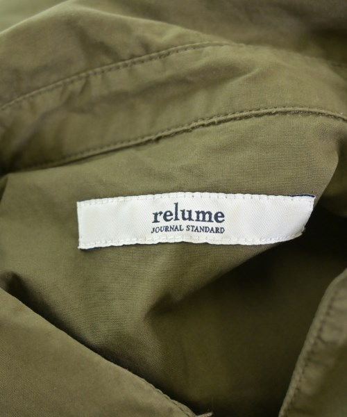 JOURNAL STANDARD relume（ジャーナルスタンダードレリューム）シャツワンピース カーキ サイズ:F レディース/2200635158352