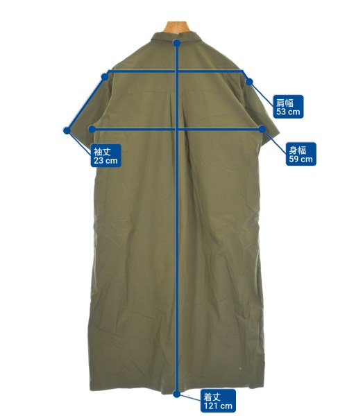 JOURNAL STANDARD relume（ジャーナルスタンダードレリューム）シャツワンピース カーキ サイズ:F レディース/2200635158352