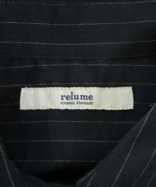 JOURNAL STANDARD relume（ジャーナルスタンダードレリューム）シャツワンピース 黒 サイズ:F レディース/2200618660018