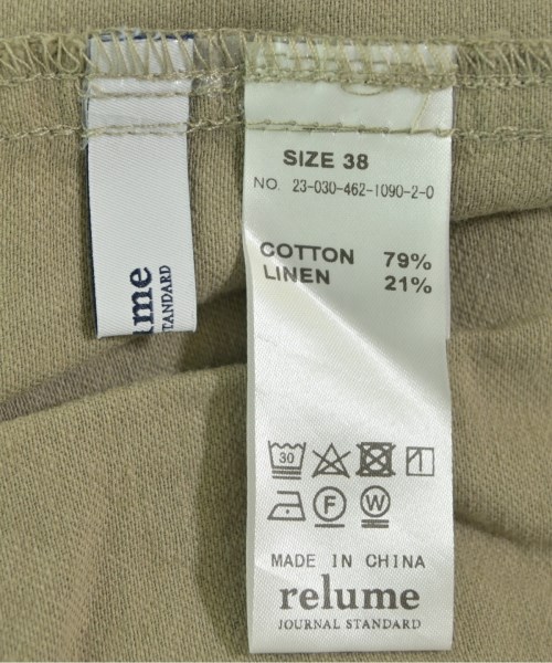 JOURNAL STANDARD relume（ジャーナルスタンダードレリューム）スラックス カーキ サイズ:38(M位) レディース/2200633265021