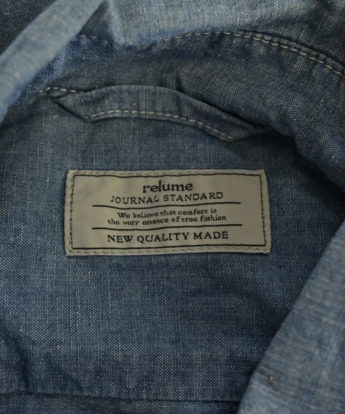 JOURNAL STANDARD relume（ジャーナルスタンダードレリューム）カジュアルシャツ 青 サイズ:F レディース/2200641058011