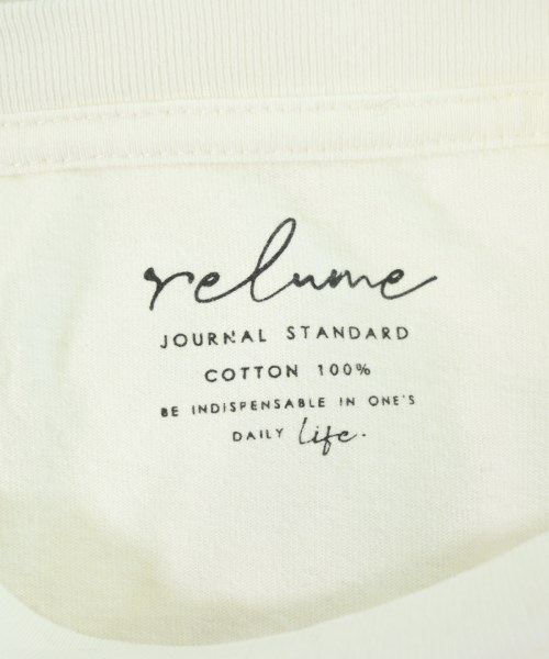 JOURNAL STANDARD relume（ジャーナルスタンダードレリューム）Tシャツ・カットソー 白 サイズ:F レディース/2200636681095