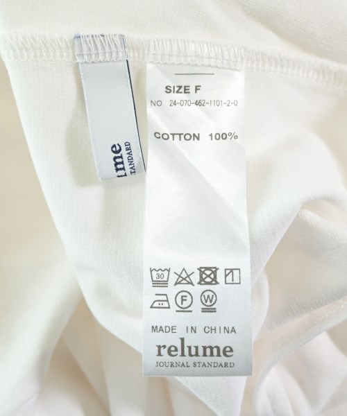 JOURNAL STANDARD relume（ジャーナルスタンダードレリューム）Tシャツ・カットソー 白 サイズ:F レディース/2200626503093