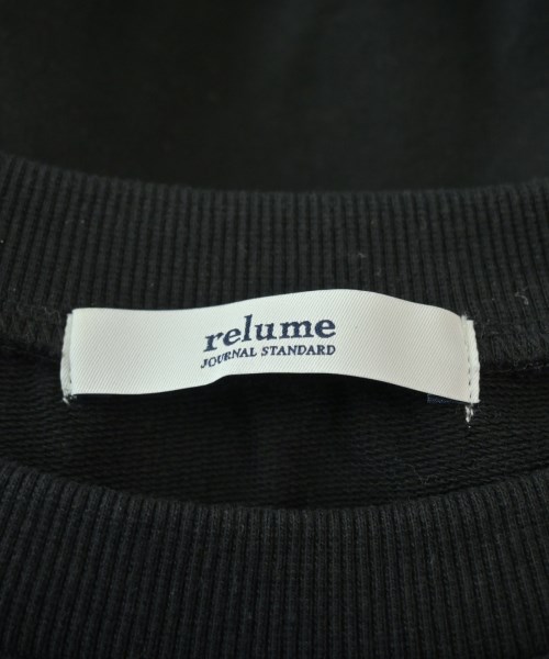 JOURNAL STANDARD relume（ジャーナルスタンダードレリューム）スウェット 黒 サイズ:F レディース/2200636946156