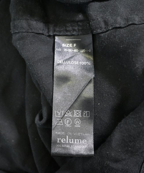JOURNAL STANDARD relume（ジャーナルスタンダードレリューム）カジュアルシャツ 黒 サイズ:F レディース/2200617277033
