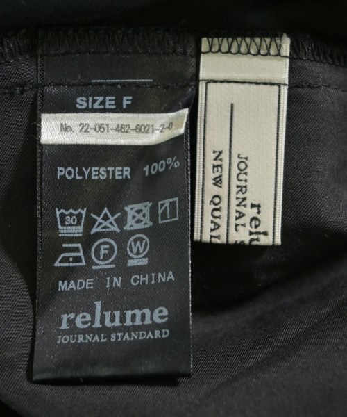 JOURNAL STANDARD relume（ジャーナルスタンダードレリューム）ブラウス 黒 サイズ:F レディース/2200621299090