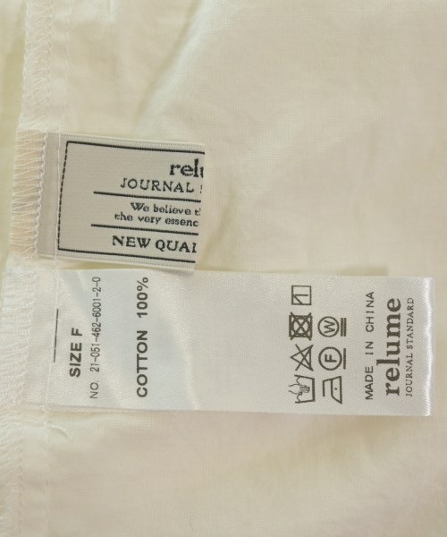 JOURNAL STANDARD relume（ジャーナルスタンダードレリューム）ブラウス 白 サイズ:F レディース/2200623492086