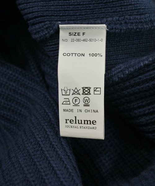 JOURNAL STANDARD relume（ジャーナルスタンダードレリューム）ニット・セーター 紺 サイズ:F レディース/2200613584036