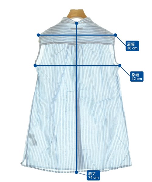 JOURNAL STANDARD relume（ジャーナルスタンダードレリューム）カジュアルシャツ 青 サイズ:F レディース/2200614690088