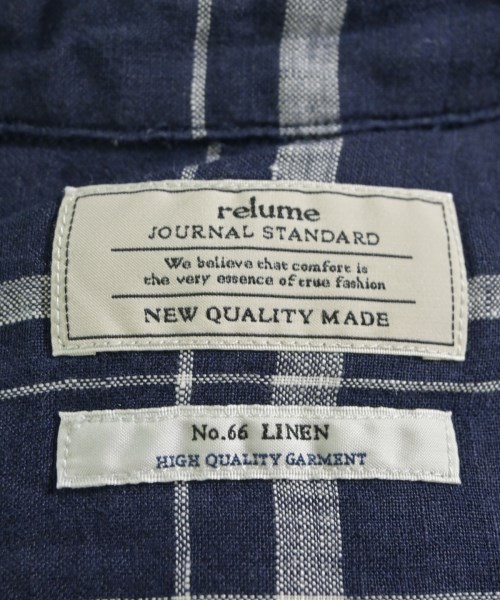 JOURNAL STANDARD relume（ジャーナルスタンダードレリューム）カジュアルシャツ 紺 サイズ:F レディース/2200629203044