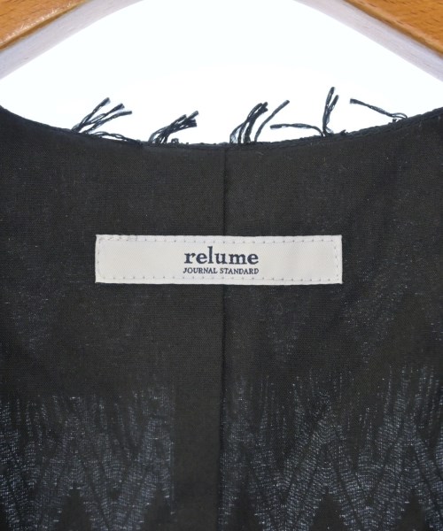 JOURNAL STANDARD relume（ジャーナルスタンダードレリューム）ベスト 黒 サイズ:F レディース/2200616416013