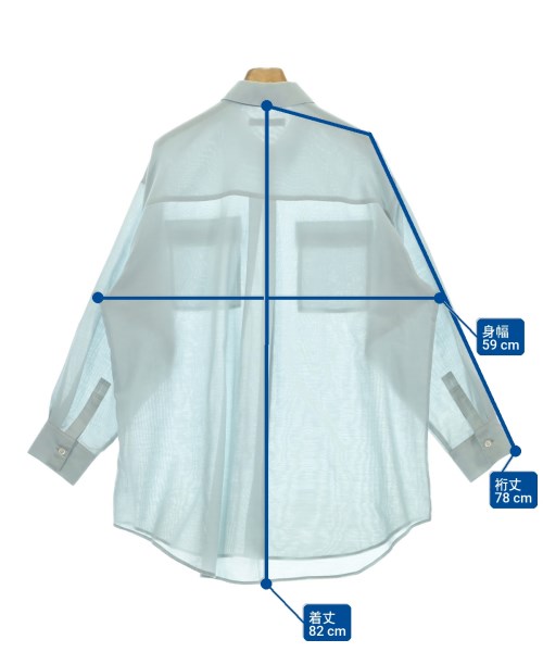 JOURNAL STANDARD relume（ジャーナルスタンダードレリューム）カジュアルシャツ 青 サイズ:F レディース/2200632071050