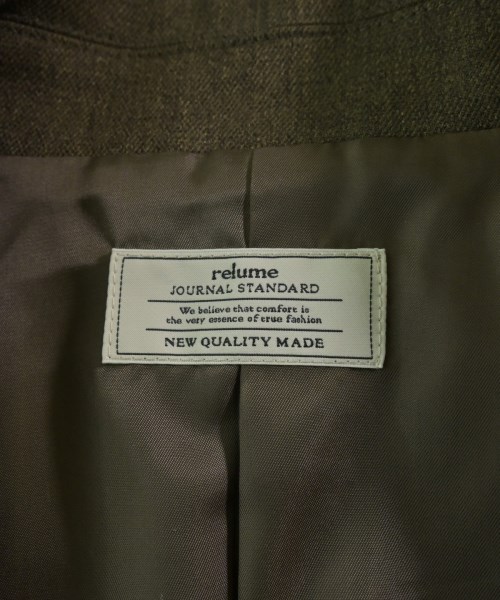JOURNAL STANDARD relume（ジャーナルスタンダードレリューム）カジュアルジャケット 茶 サイズ:38(M位) レディース/2200615938028